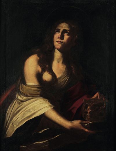 Scuola Romana del XVII Secolo Maddalena Penitente