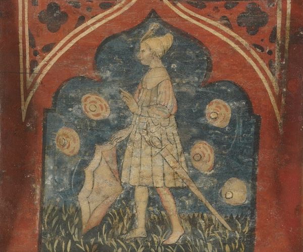 Nei modi della pittura del XV secolo Figura di cavaliere