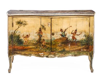 Credenza Laccata. XVIII-XIX Secolo