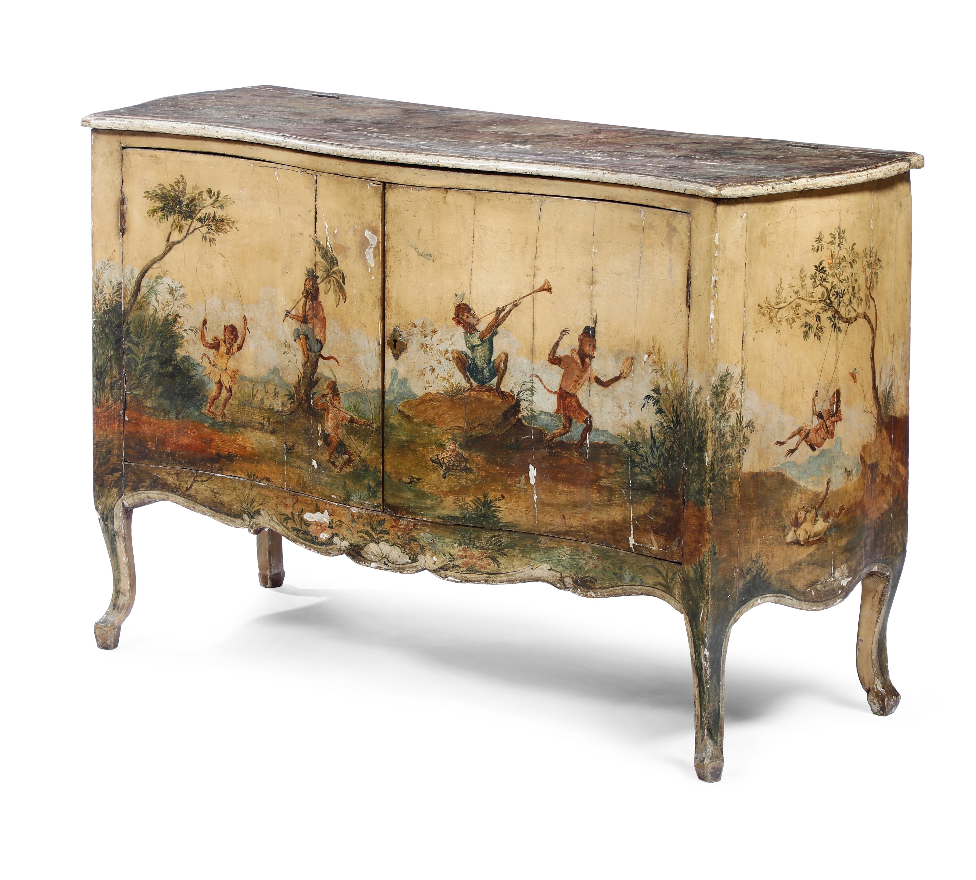 Credenza Laccata. XVIII-XIX Secolo