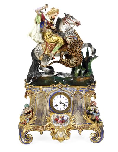 Monumentale Orologio da Caminofrancia, Limoges, Manifattura di Michel e Valin (1833-1879), 1839 C...