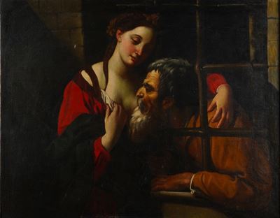 Scuola Emiliana del XVIII Secolo Carità Romana