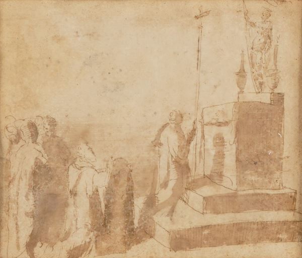 Domenico di Jacopo di Pace detto il Beccafumi - Scena devozionale