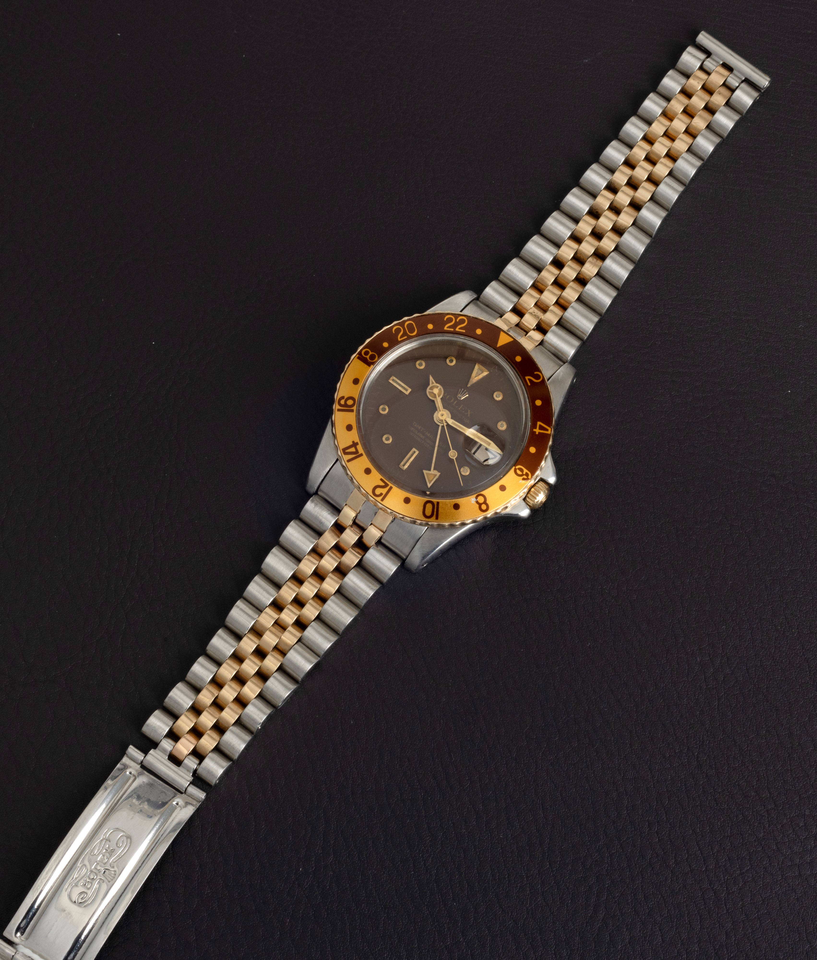 Rolex - Gmt Master Ref 16753 Acciaio e Oro "nipple Dial", Bracciale Jubilèe con Garanzia