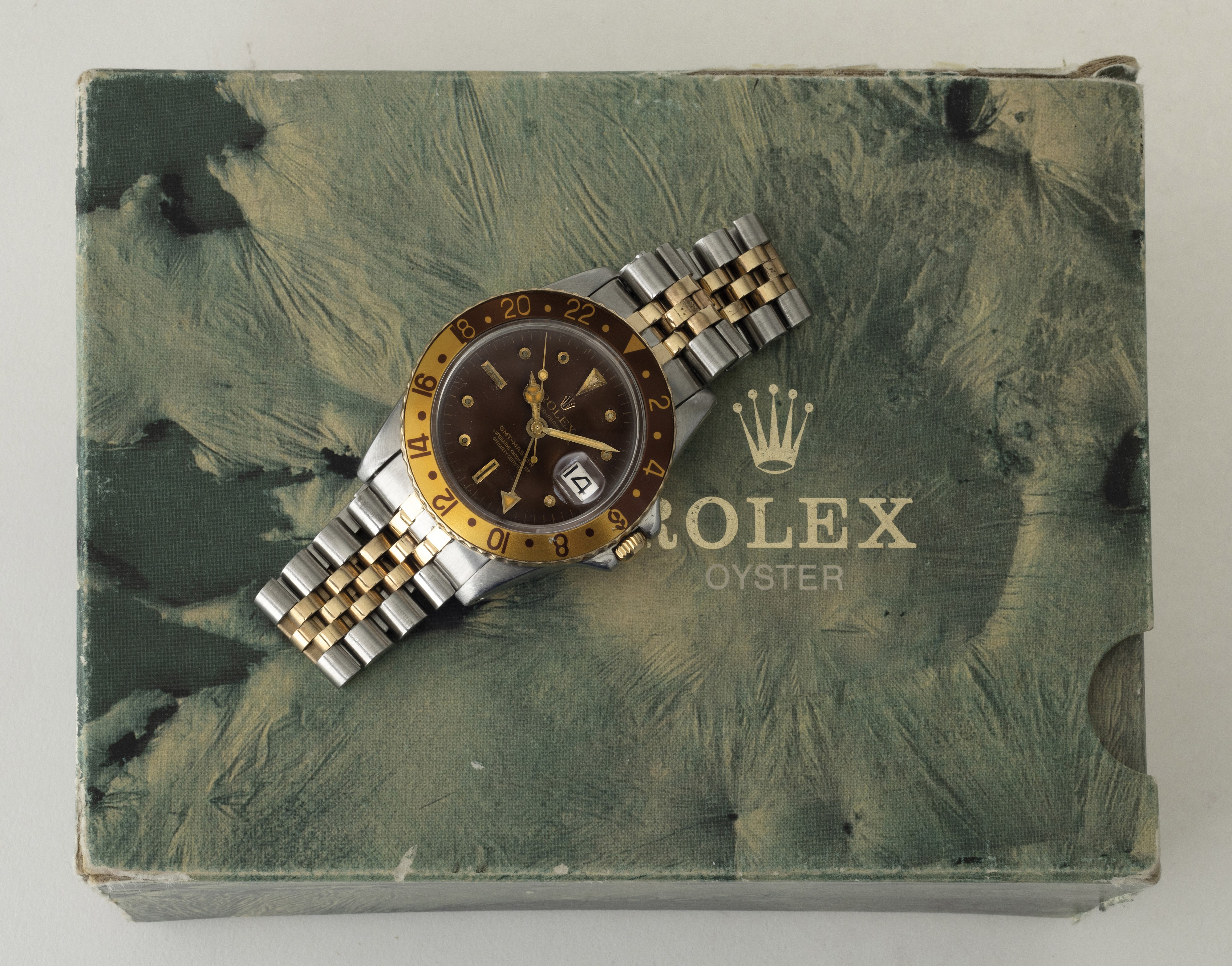 Rolex - Gmt Master Ref 16753 Acciaio e Oro "nipple Dial", Bracciale Jubilèe con Garanzia