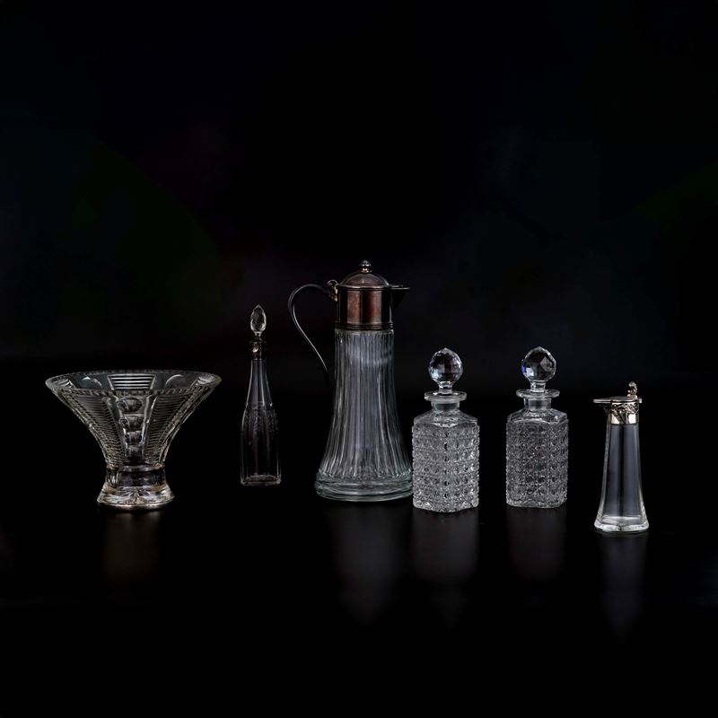 Lotto di oggetti in vetro. XX secolo  - Auction Antiques - Cambi Casa d'Aste