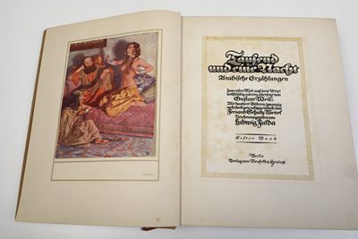 Mille e una Notte Illustrato. le Mille e una Notte, Berlino Werlag Von Neufeld e Genius,1913. Ill...
