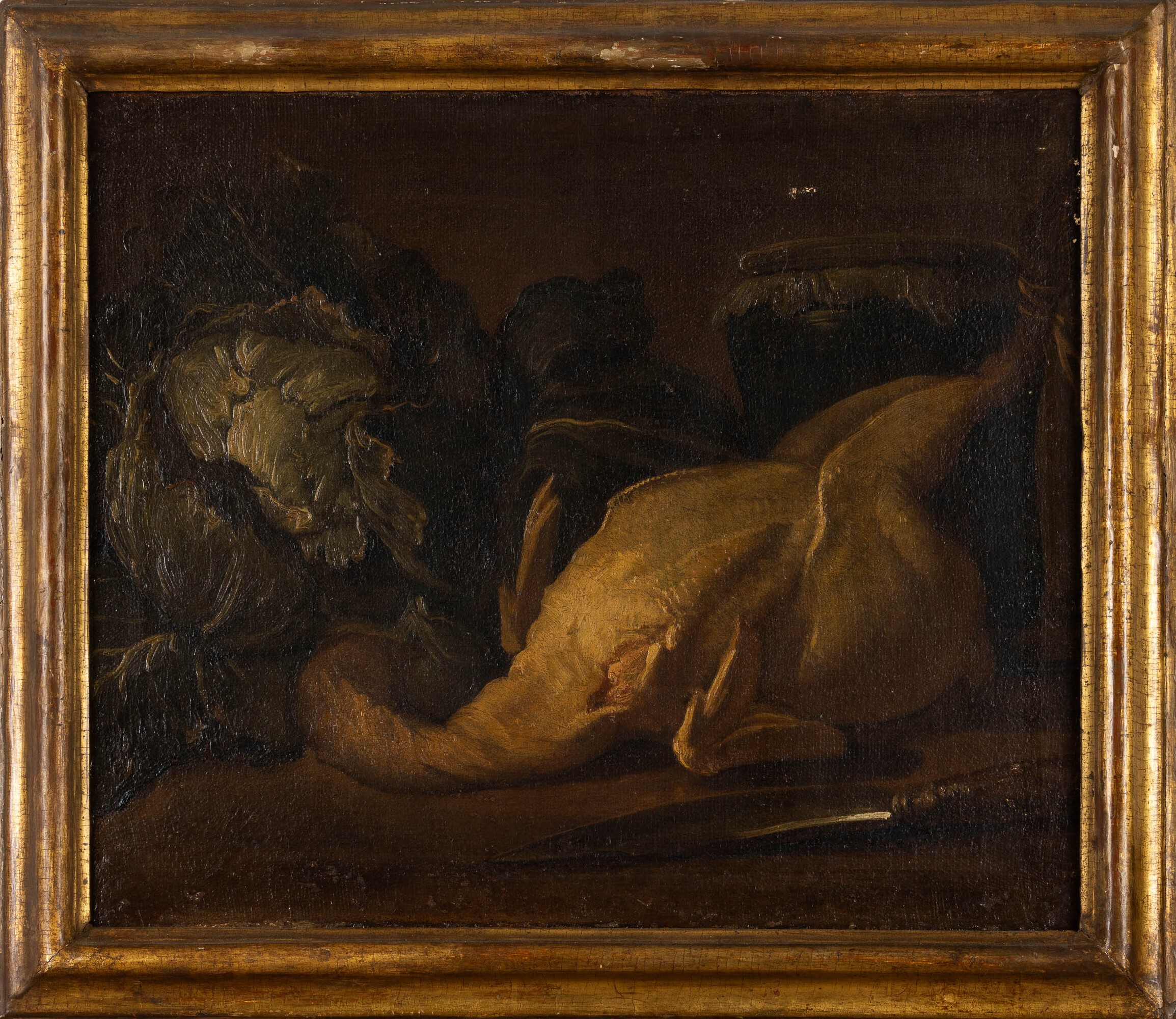 Giuseppe Antonio Pianca - Natura Morta con Pollo e Cavolo
