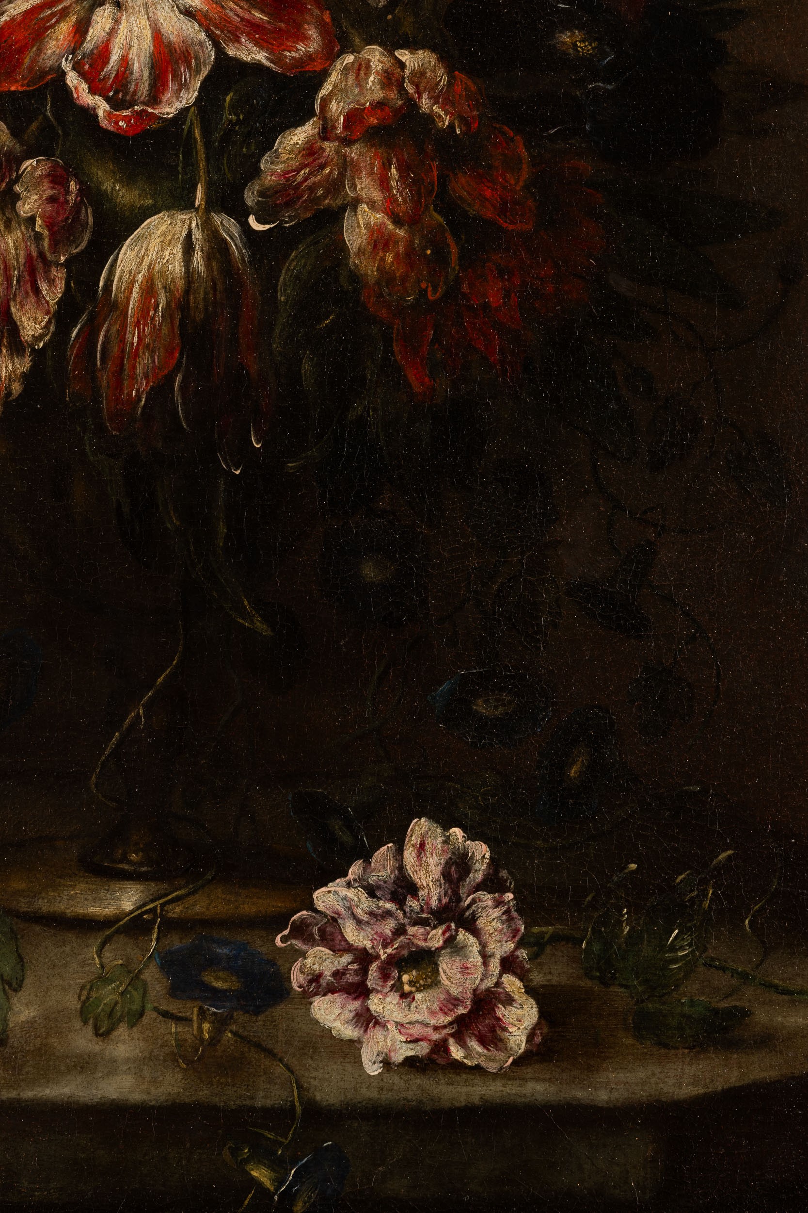 Mario Nuzzi Detto Mario dei Fiori - Vaso di fiori morenti - olio su tela, 75x95 cm
