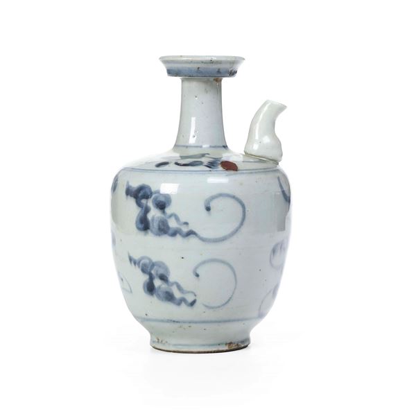 Oliera in porcellana cinese, antica manifattura del Guang Dong