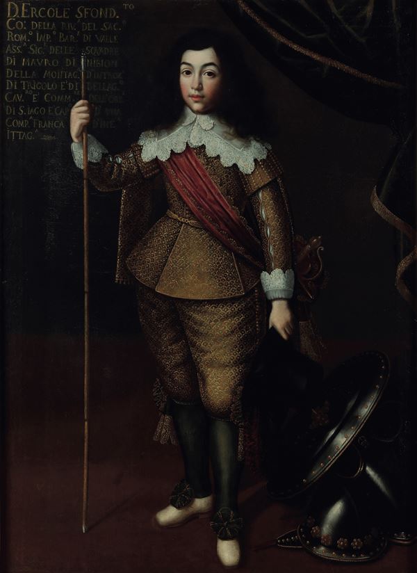 Scuola lombarda del XVII secolo Ritratto di giovane gentiluomo