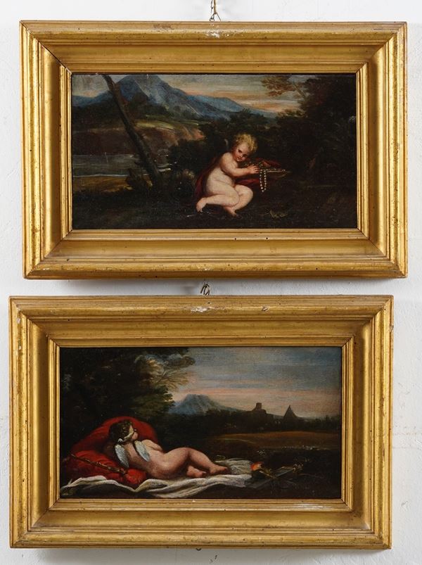 Scuola romana del XVII secolo Amorini