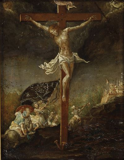 Scuola del XVII Secolo Crocifissione