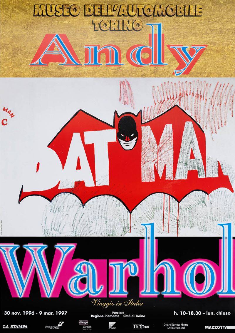 Andy Warhol : Museo dell'Automobile - Torino Warhol  - Asta POP Culture e Manifesti d'Epoca - Cambi Casa d'Aste