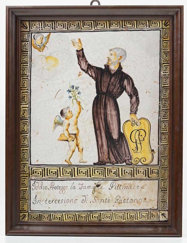 Targa devozionale. Campania, fine XVIII o inizio XIX secolo.