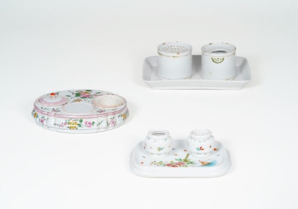 Tre servizi da scrittoio, XIX e XX secolo. 