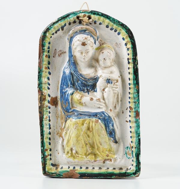 Targa devozionale. Italia centrale, datata 1890.