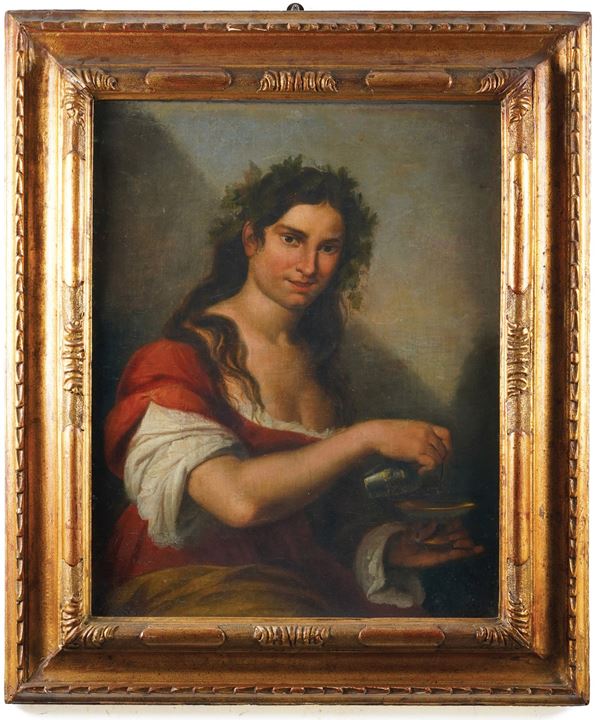 Scuola del XIX secolo Figura di baccante