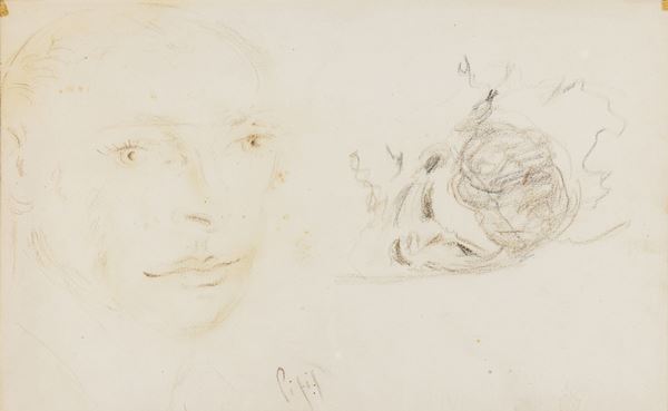 Filippo De Pisis - Studio di teste