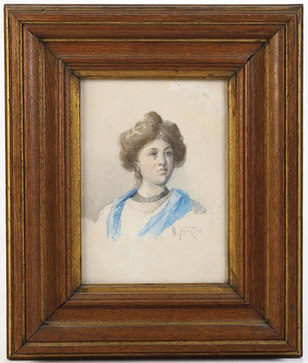 Pittore del XIX secolo Giovane donna