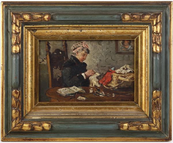 Interno di casa con sarta