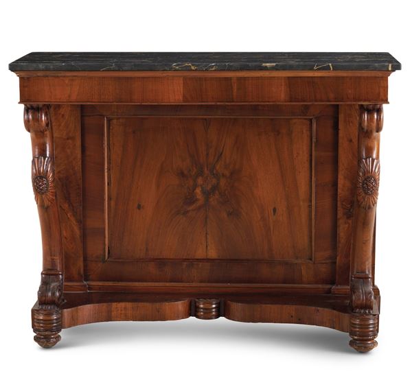 Consolle Luigi Filippo lastronata. XIX secolo