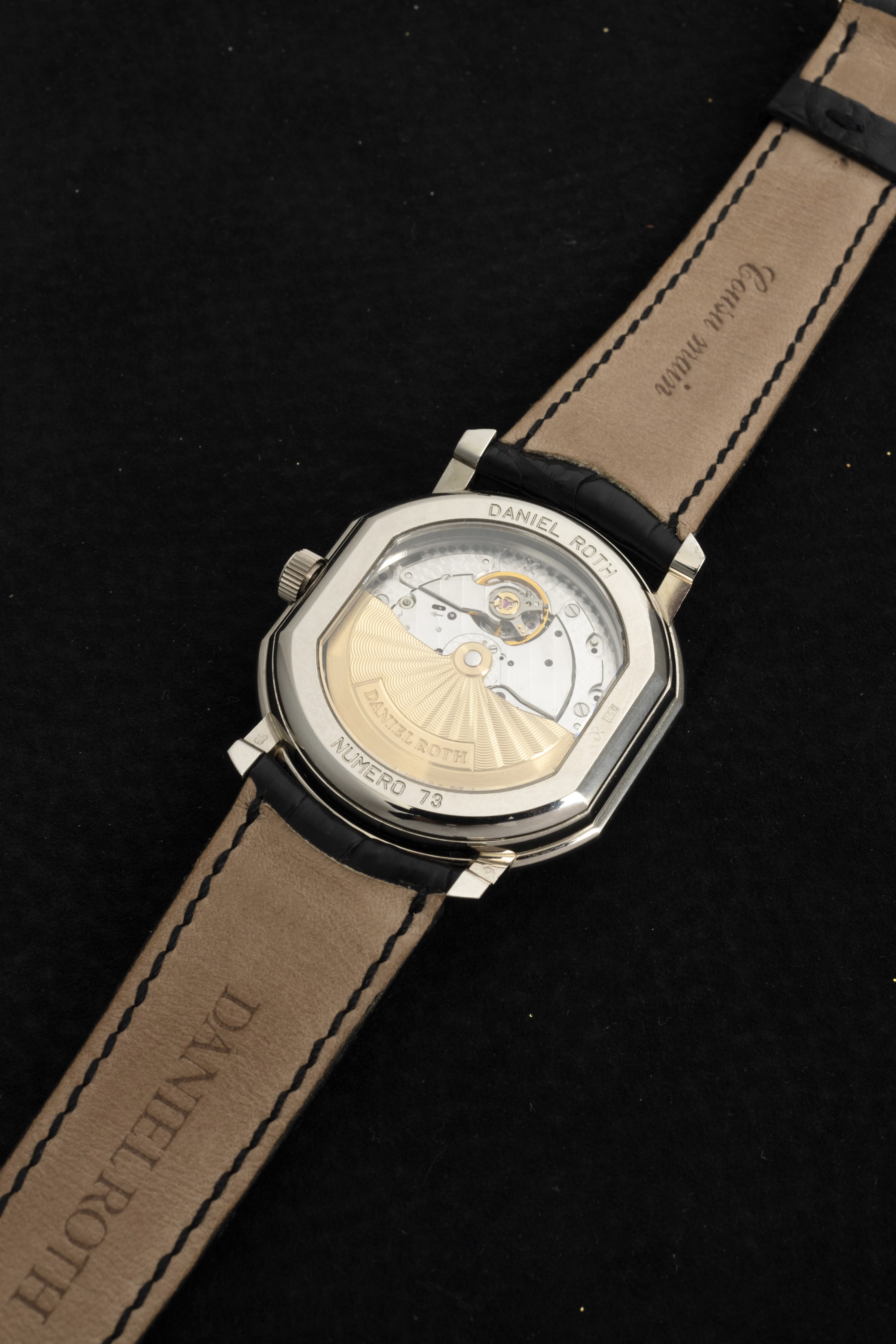Daniel Roth - Datomax in Oro Bianco 18k con Grande Finestra del Datario Ad Ore 12, Piccoli Second...