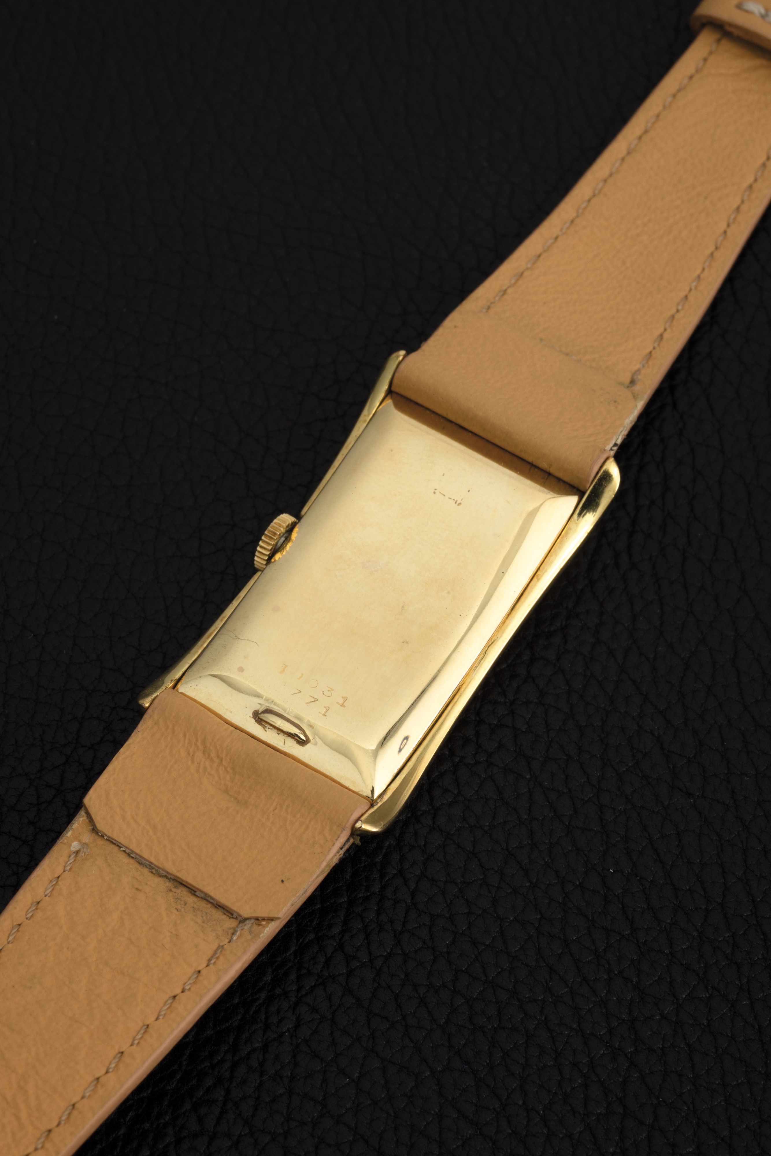 Rolex - Prince Elegant Ref 2771 in Oro Giallo 18k Quadrante Nero Lucido con Grafica Oro e Piccoli...