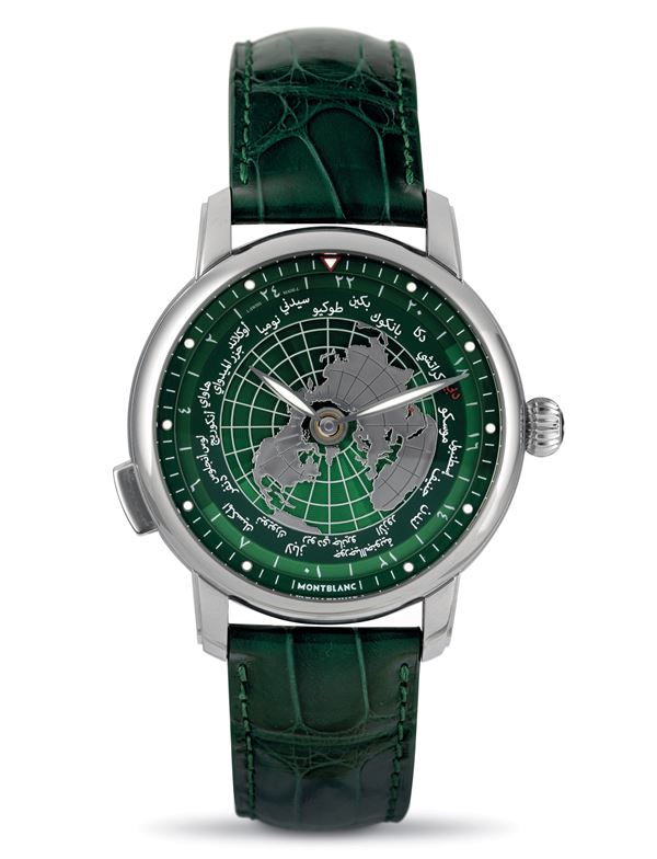 Montblanc - Star Legacy Orbis Terrarum with 24 time zone display, steel case and automatic movement