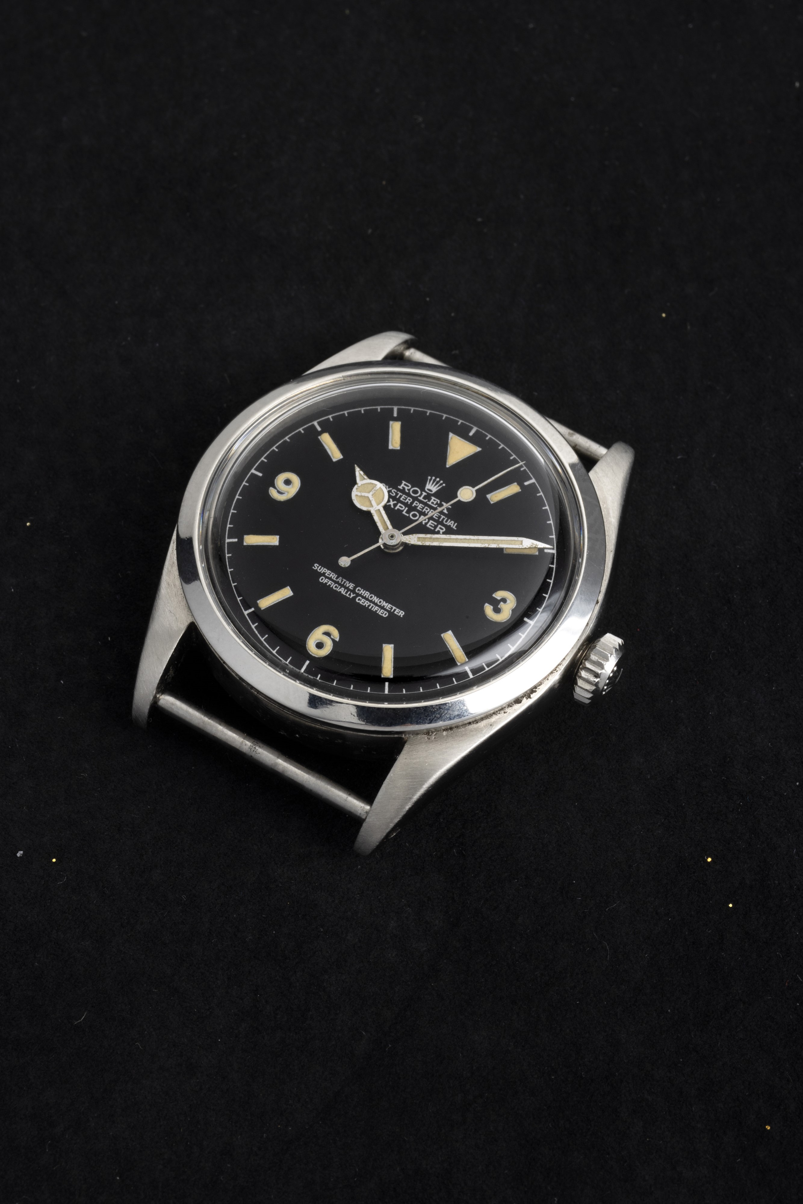 Rolex - Ovettone Ref 6350 in Acciaio Quadrante Nero Explorer Secondi Centrali, Movimento Automati...