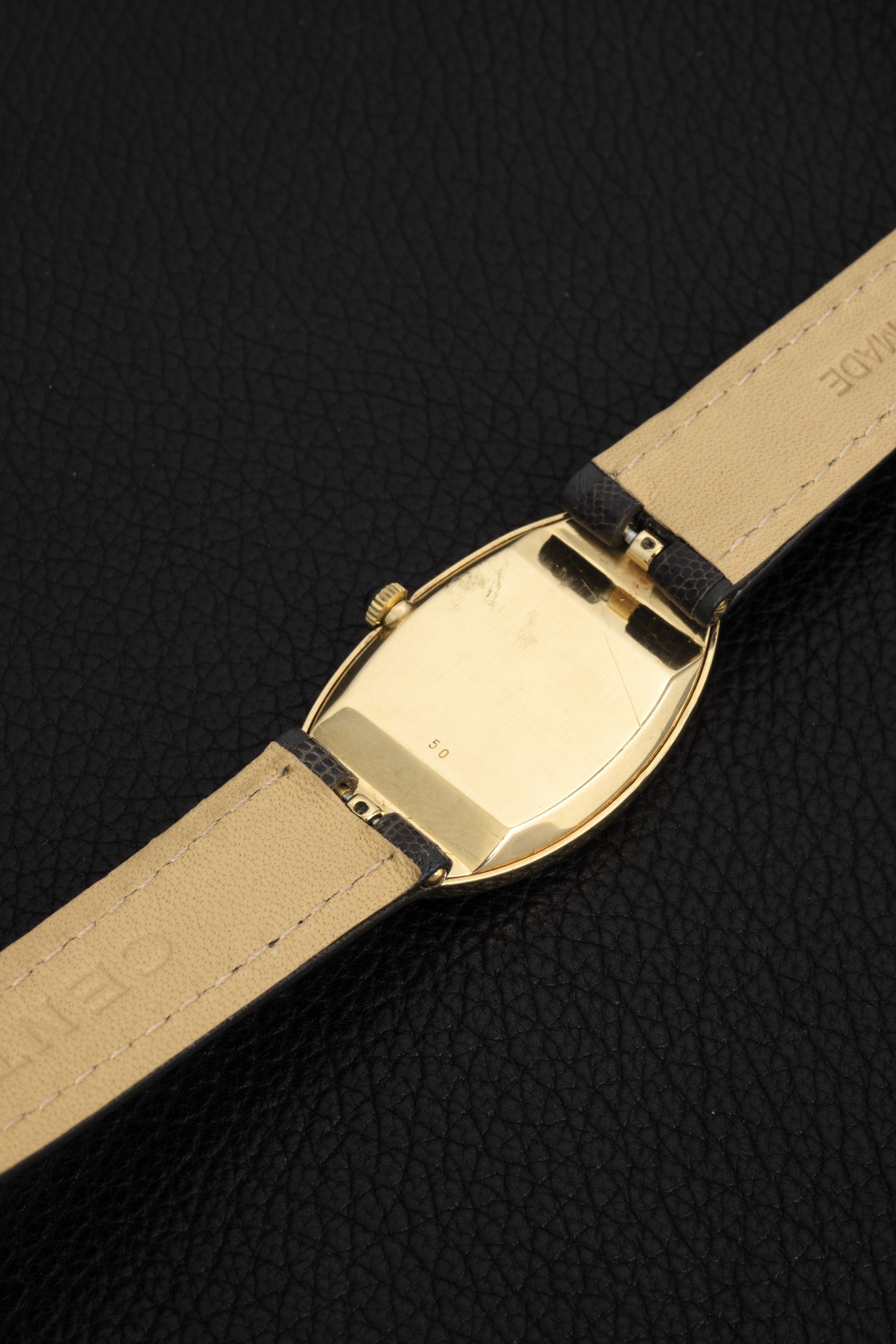 Movado - Ovale Allongèe in Oro Giallo 18k con Personalizzazione di "bvlgari" sul Quadrante