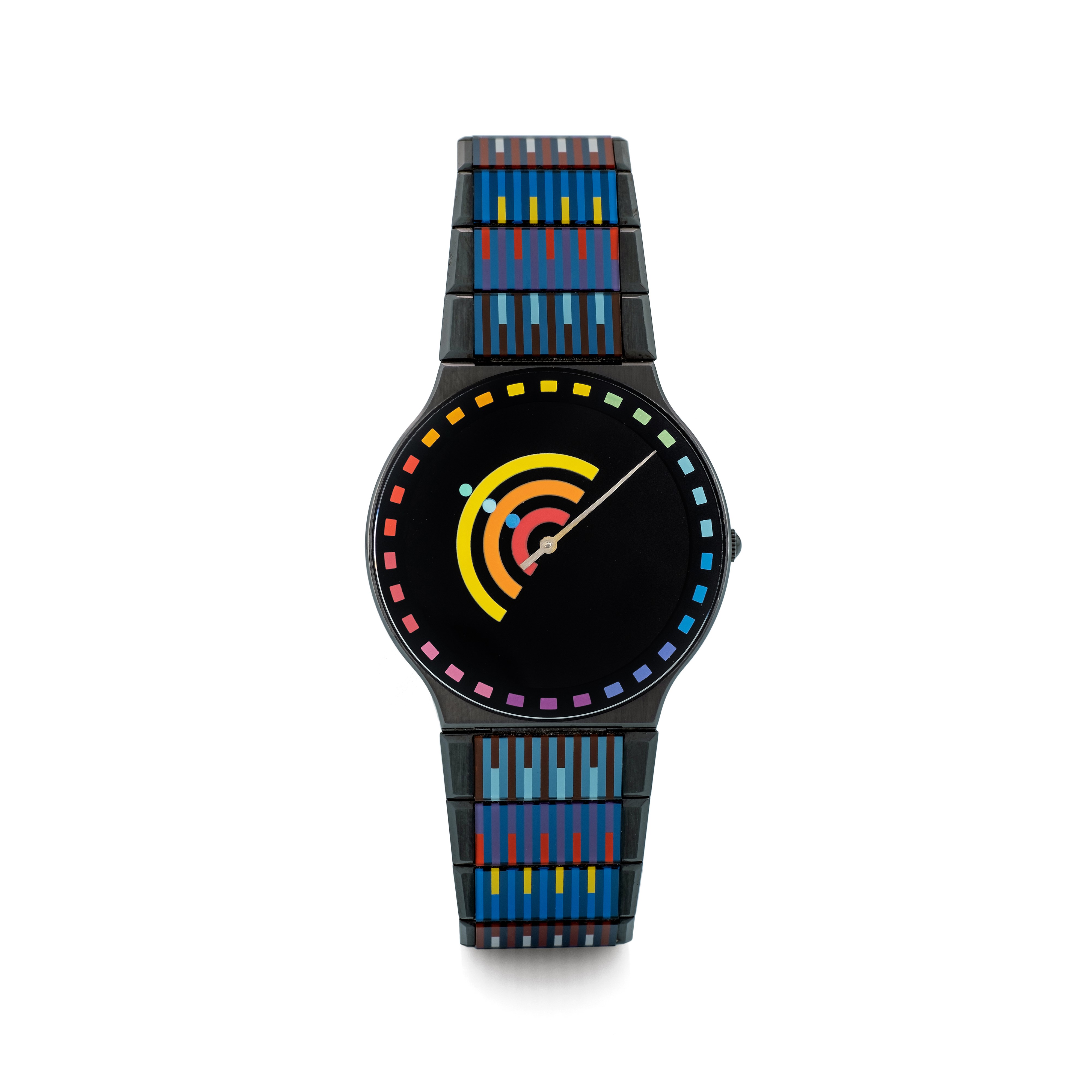 MOVADO Rainbow limited edition made in collaboration with artist Yaacov Agam polished ceramic case and bracelet Auction Watches Cambi Casa d Aste