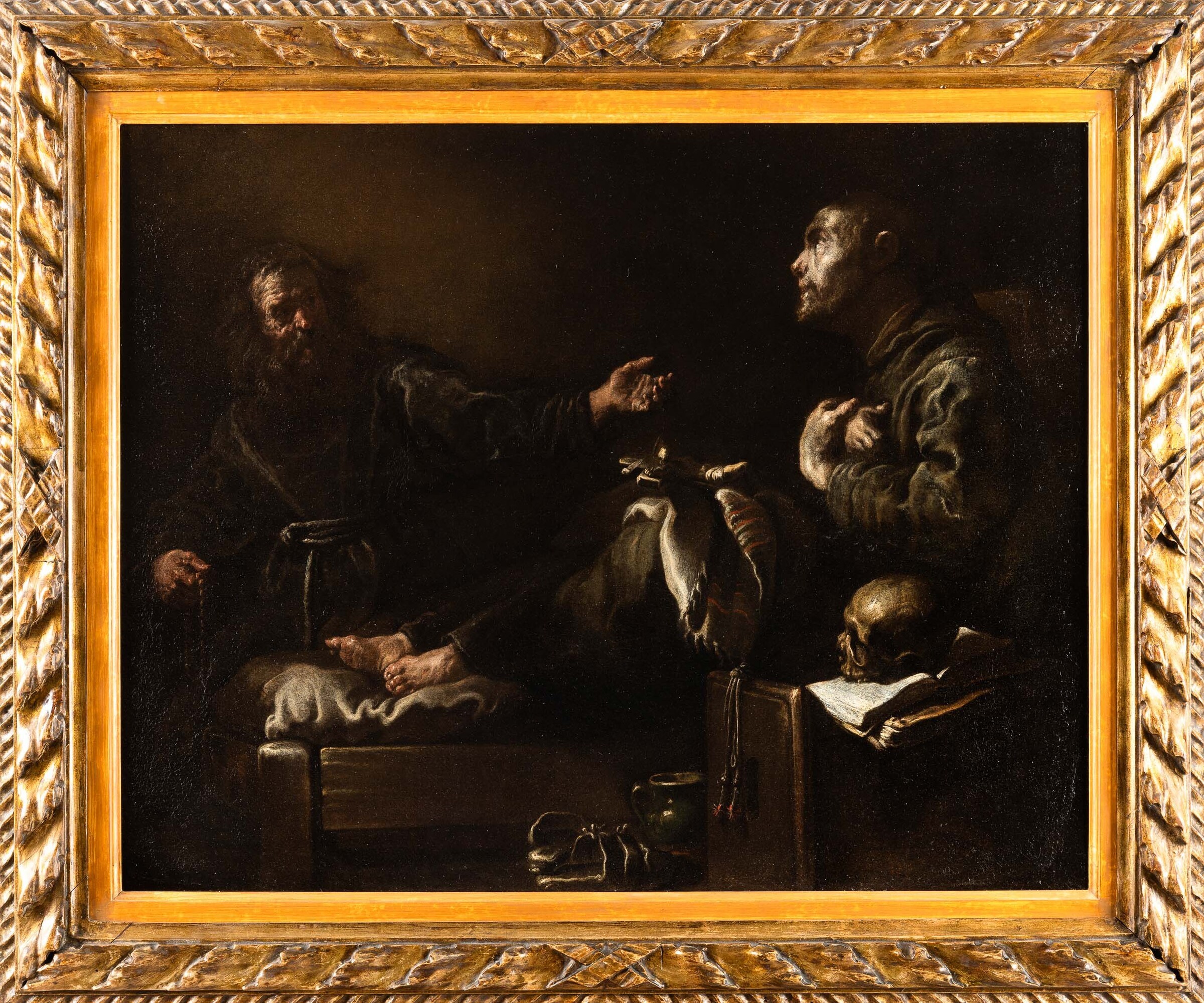 Domenico Fetti - San Francesco consolato dall’angelo musicante, olio su tela