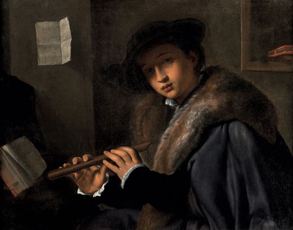 Giovanni Gerolamo Savoldo - Ritratto di giovane flautista