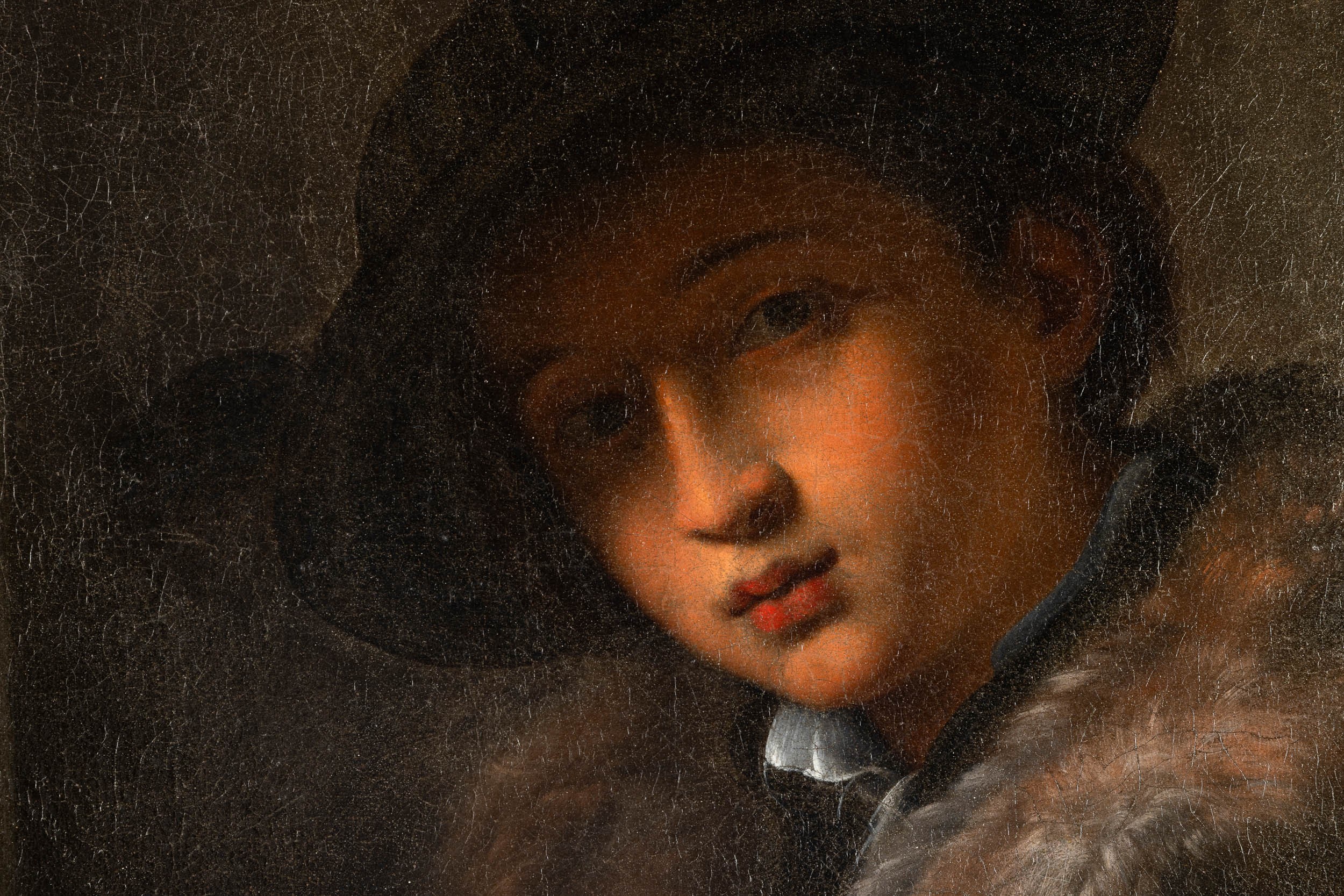 Giovanni Gerolamo Savoldo - Ritratto di giovane flautista, olio su tela