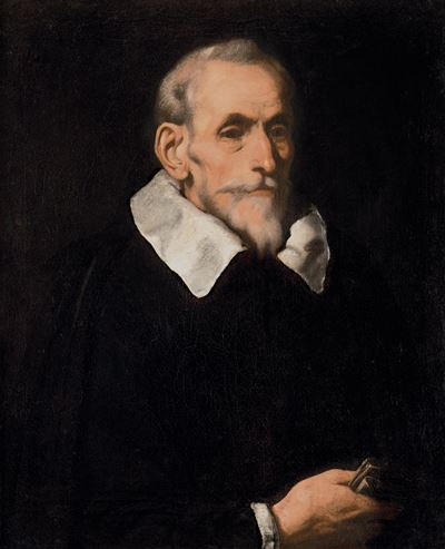 Ritratto di gentiluomo con guanto, olio su tela