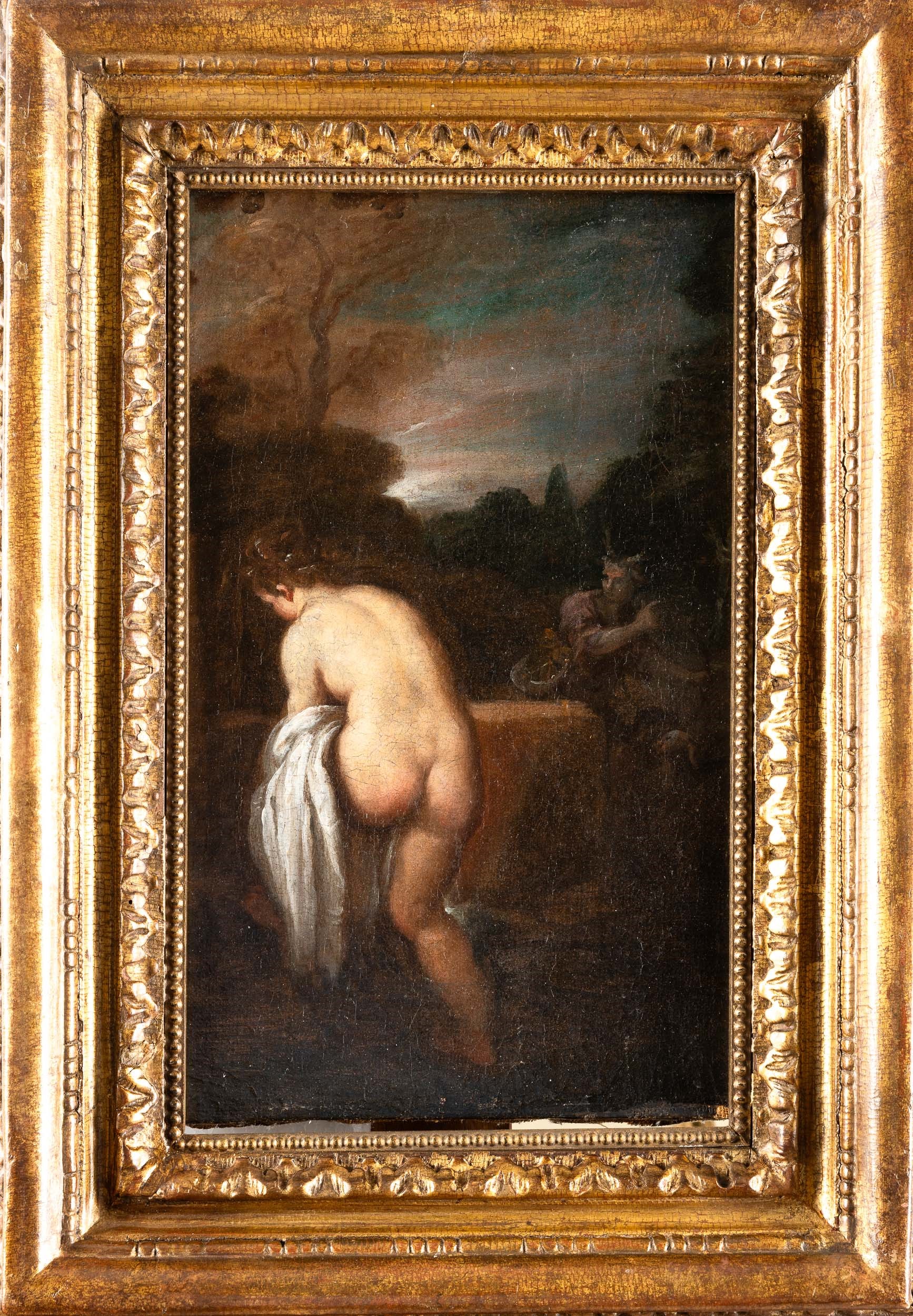 Giovanni Francesco Barbieri Detto il Guercino - Diana e Atteone, olio su tela