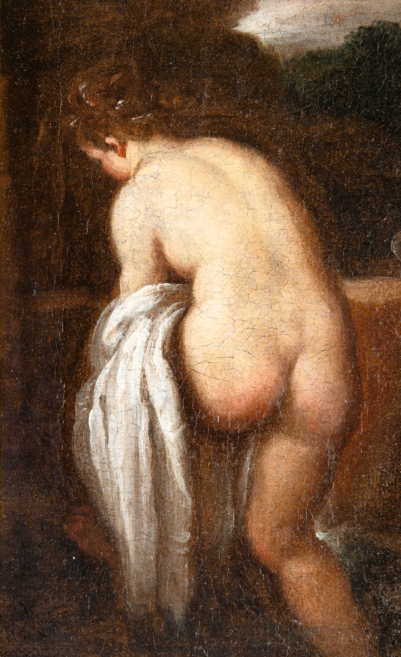 Giovanni Francesco Barbieri Detto il Guercino - Diana e Atteone, olio su tela