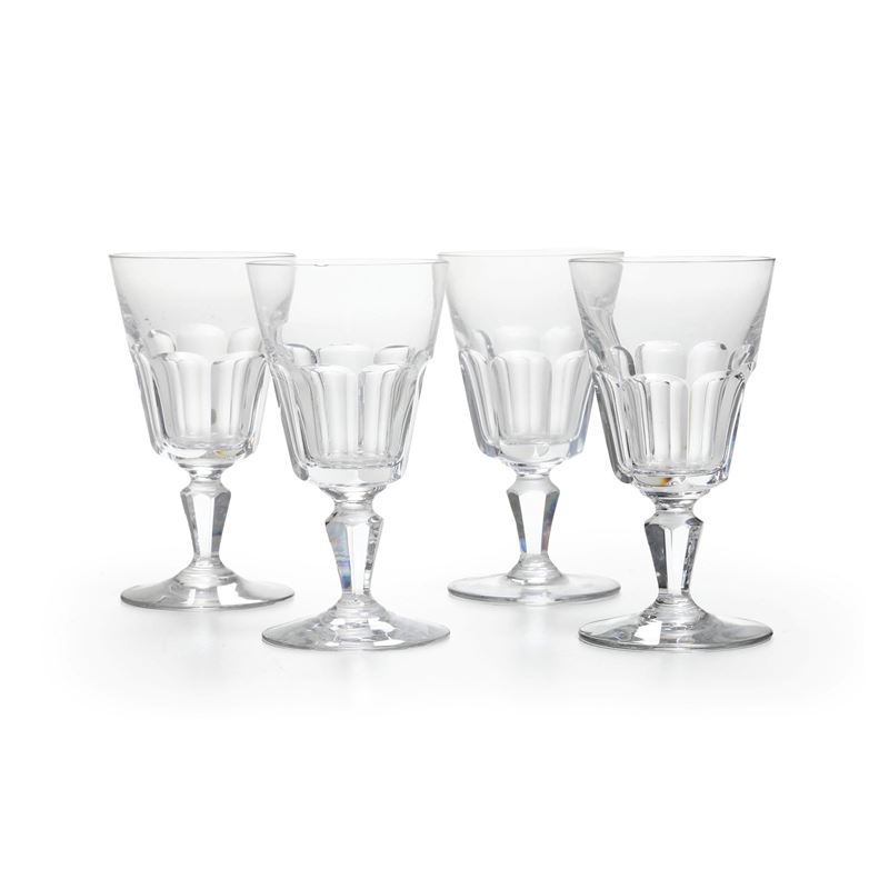 Dodici calici da vino “Missouri”. Francia, Manifattura Baccarat, seconda metà del XX secolo.   - Auction The Art of the Table - Cambi Casa d'Aste