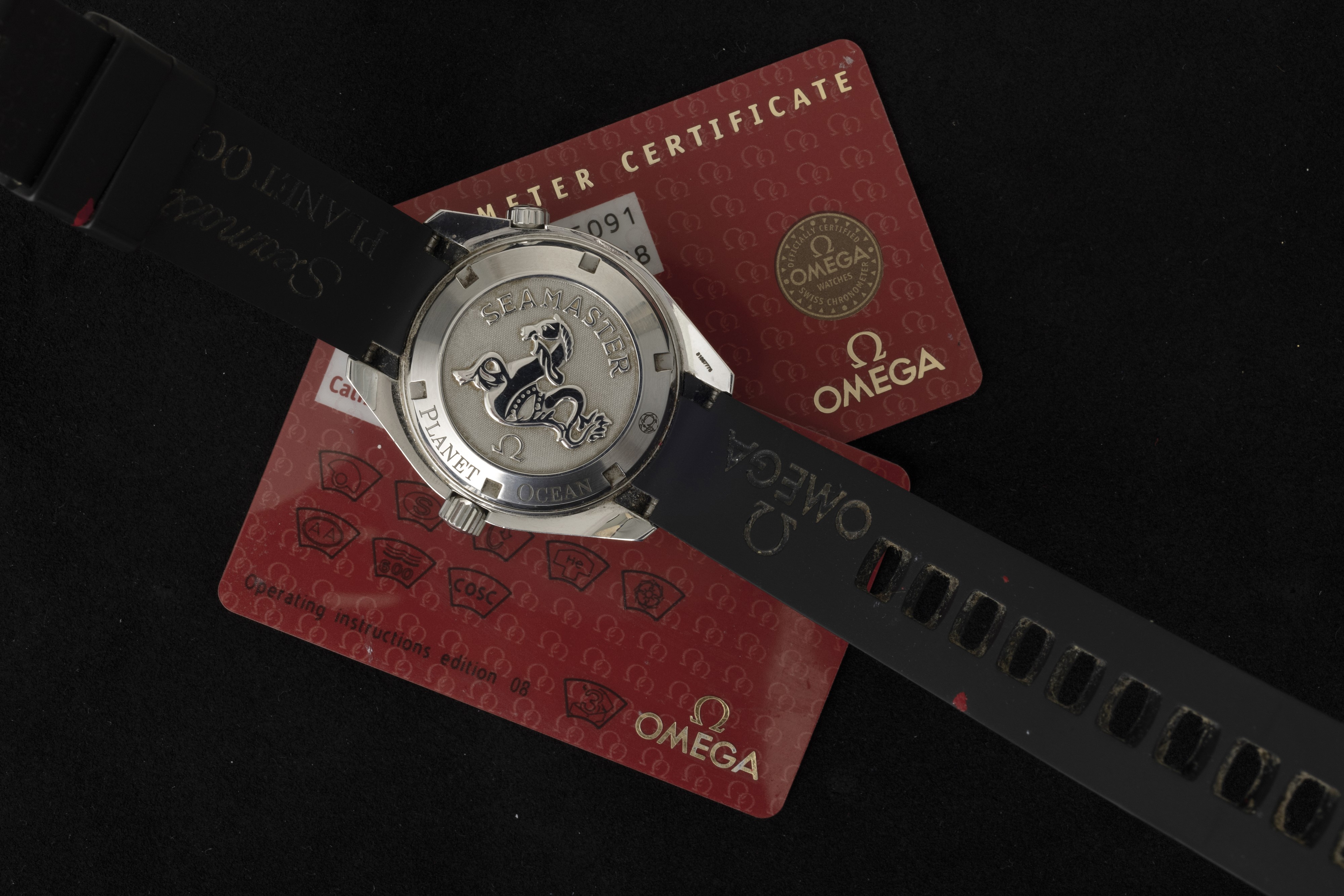 Omega - Seamaster Planet Ocean Ref 168.1651, Movimento Automatico Co-axial Cinturino in Gomma Com...