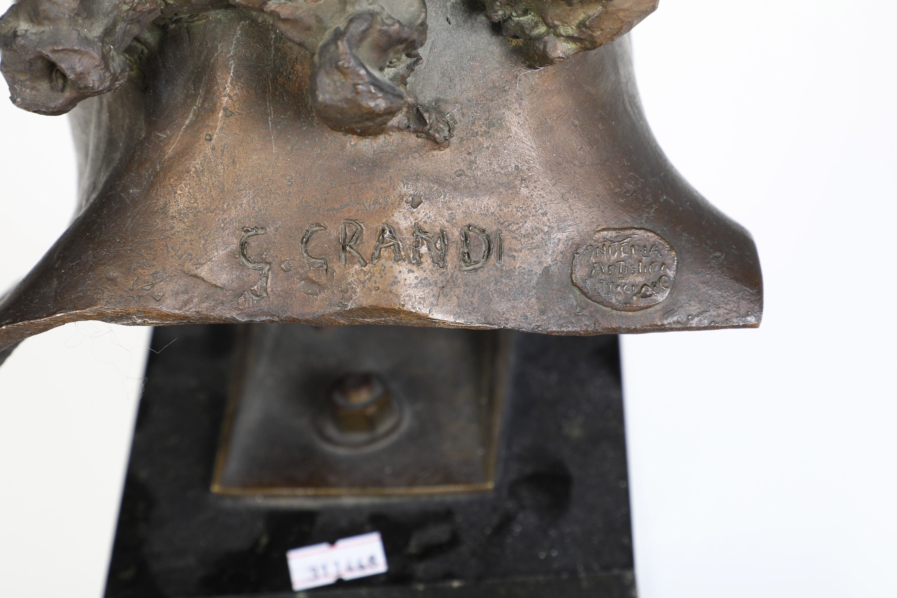 Giuseppe Grandi - Ulisse in bronzo