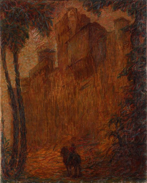 Castello con Cavaliere, 1915 ca