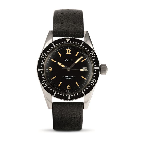 Rare and in very good condition Diver automatic matte black tritium dial with graduated rotating bezel  [..]