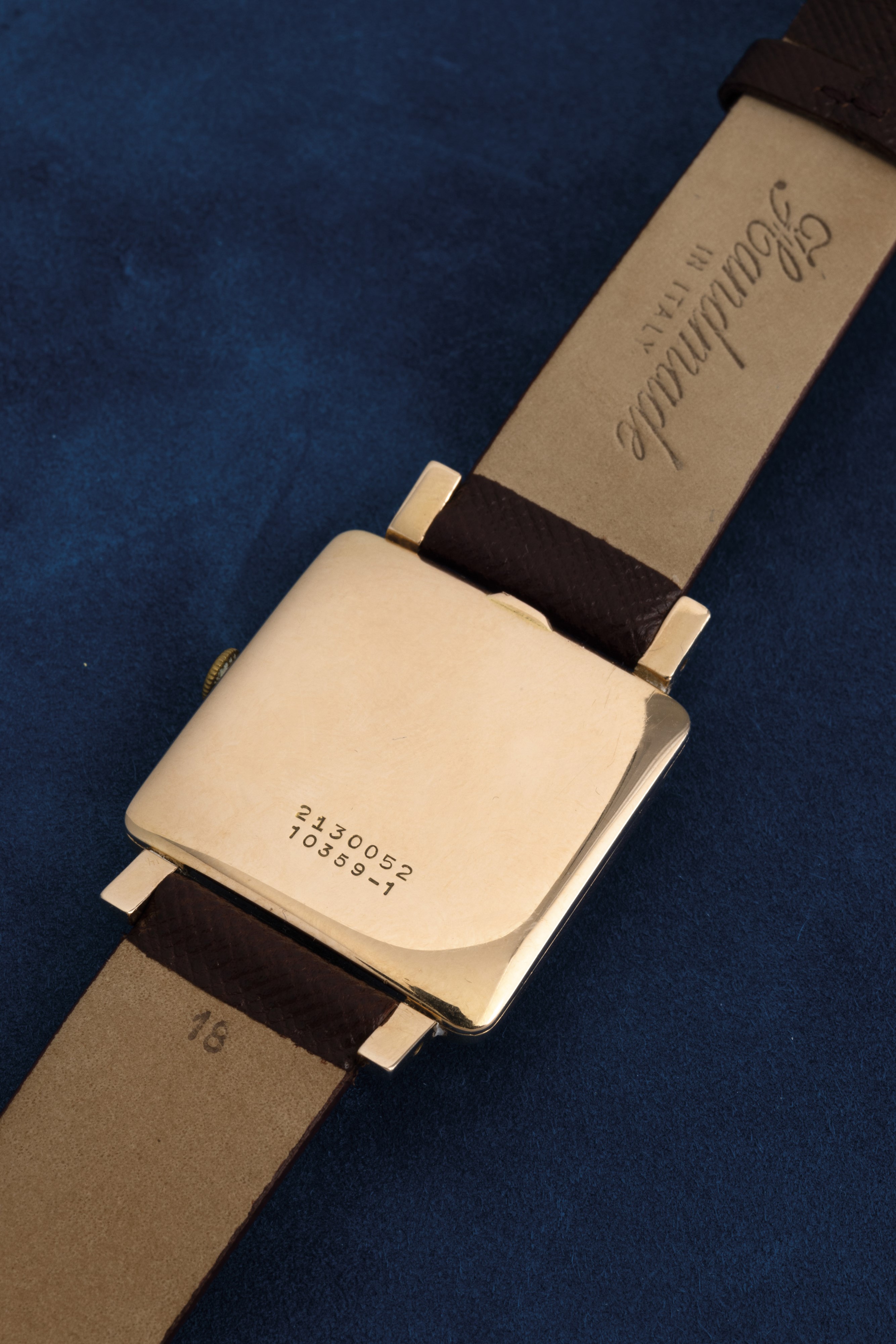 Universal Genève - Raro ed Intrigante Polerouter Square in Oro Rosa Carica Automatica con Microro...
