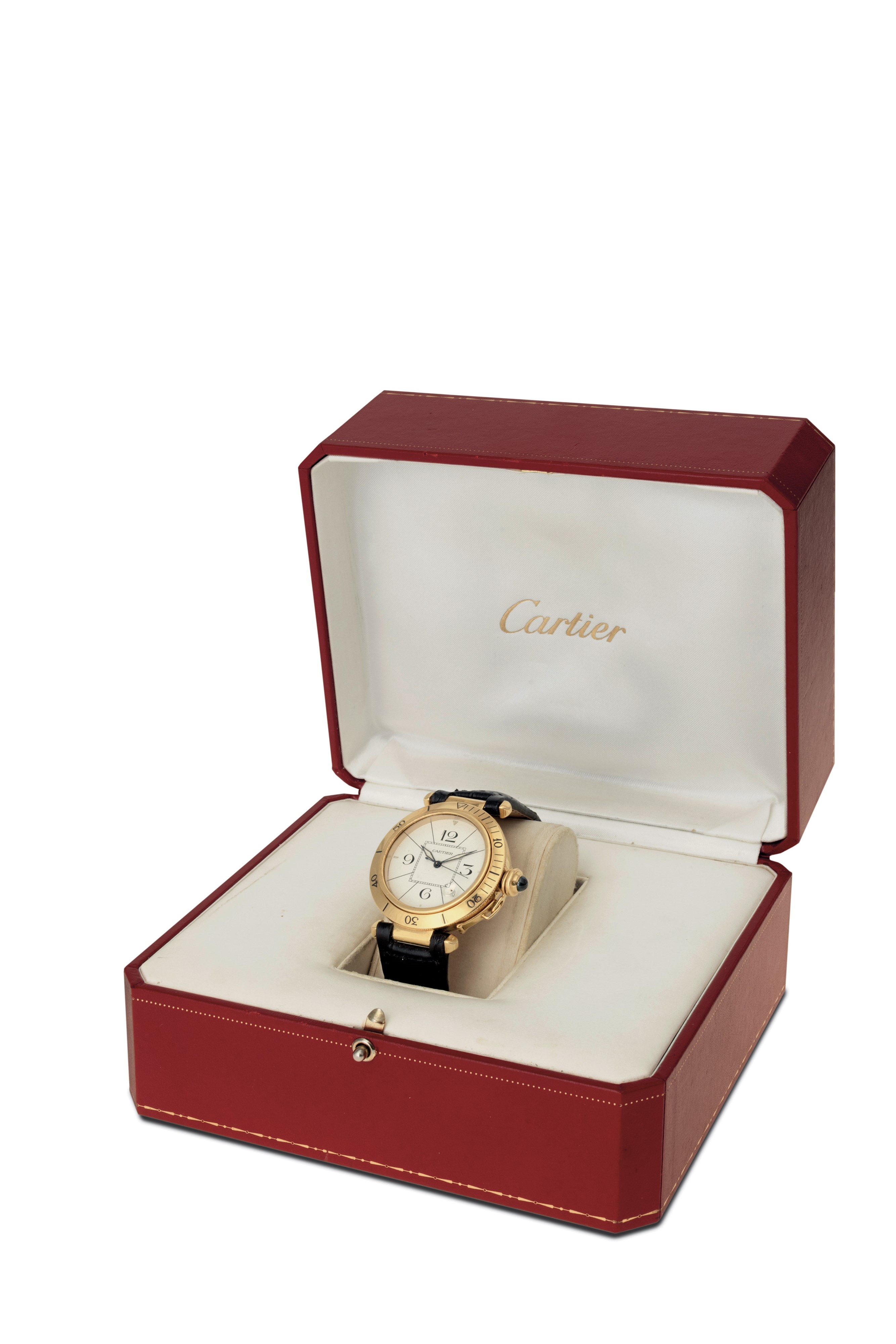 Cartier - Pasha Ref 1020 Grande Misura in Oro Giallo 18k, Carica Automatica con Datario, Completo...