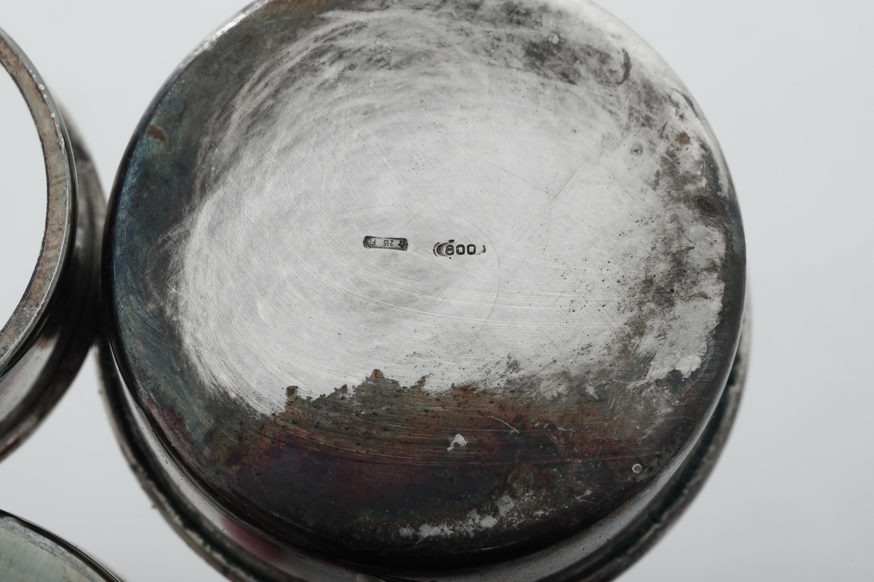 Cinque Segnaposto a Oliera. Argenteria Fiorentina del XX Secolo, Argentiere Fabbrica Argenteria F...