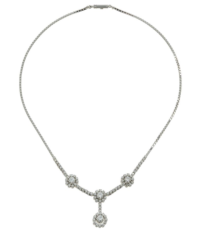 Diamond and gold necklace  - Auction Jewels - Cambi Casa d'Aste