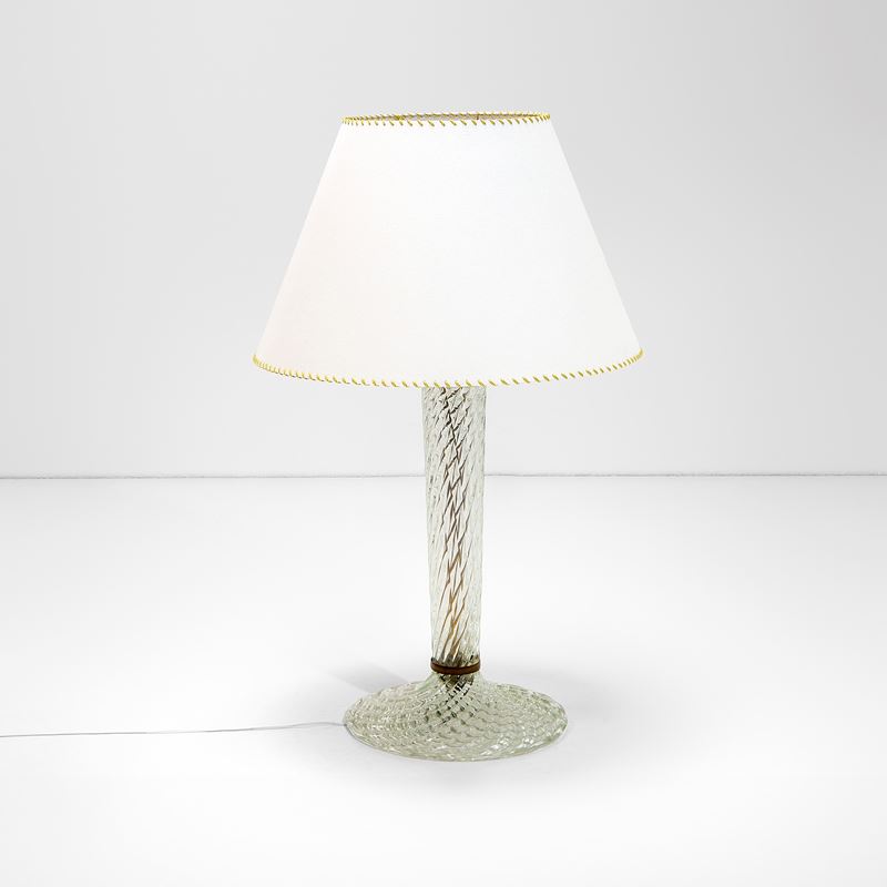 Paolo Venini : Lampada da tavolo mod. 507.  - Auction Fine Design - Cambi Casa d'Aste