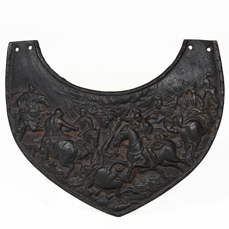 Pettorale con scena di battaglia. Fonditore del XIX secolo  - Auction Sculpture - Cambi Casa d'Aste