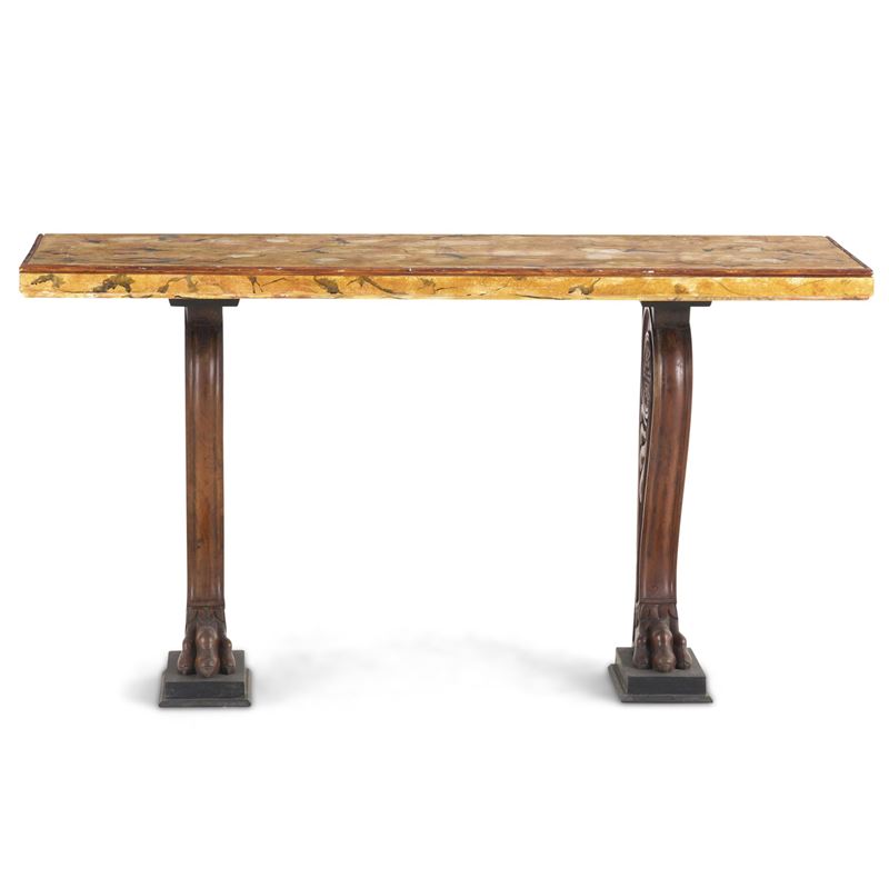 Consolle in vari legni. XIX-XX secolo  - Auction Antique - Cambi Casa d'Aste